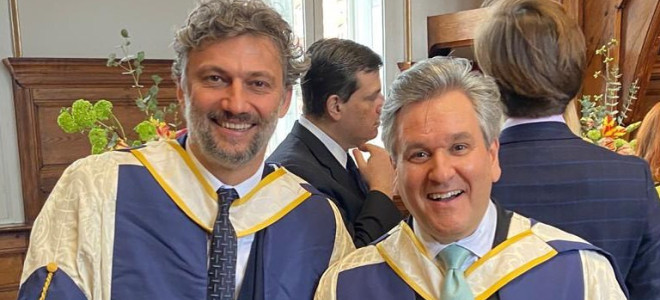 Jonas Kaufmann & Antonio Pappano, docteurs honoris causa à Londres