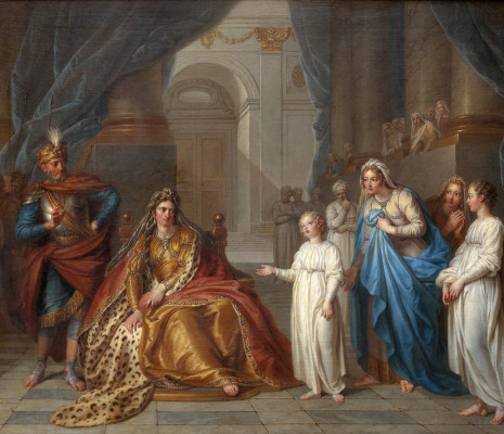Charles-Antoine Coypel - Athalie interroge Joas (1741)