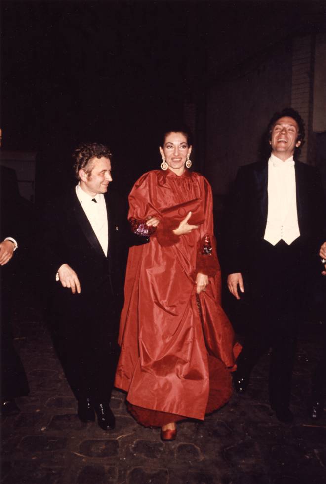 Jean-Pierre Cassel et Maria Callas