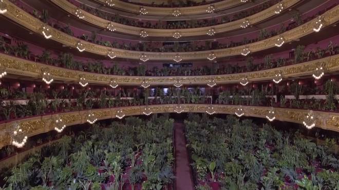 Concert pour plantes au Liceu Opéra de Barcelone