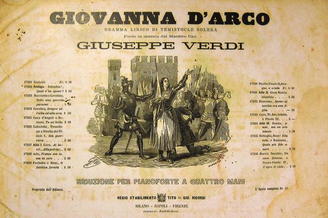 ​Affiche de Giovanna d'Arco de Giuseppe Verdi
