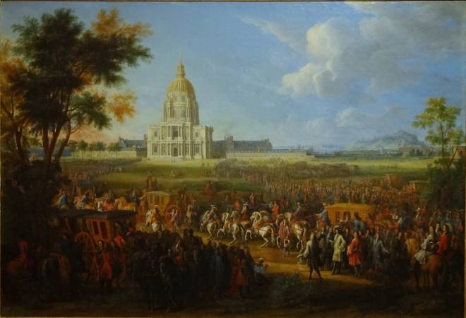 ​Pierre-Denis Martin - Louis XIV visitant l'hôtel royal des Invalides