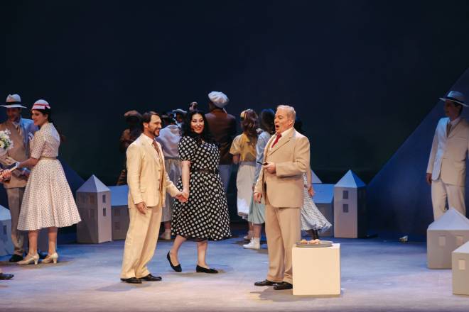 Francesco Demuro, Anita Rachvelishvili et Yanni Yannissis dans Werther par Spyros A. Evangelatos