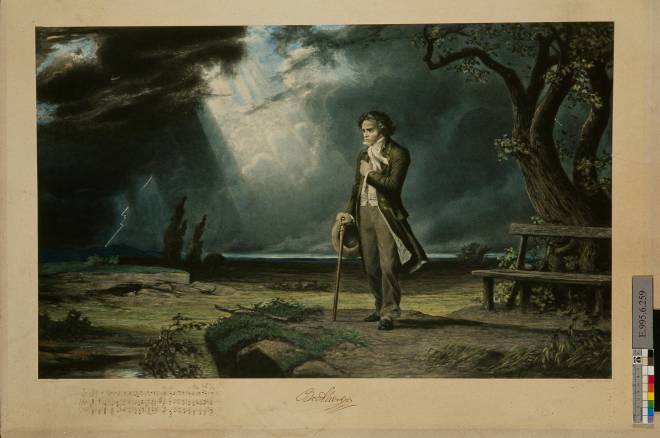 Carl Schweninger - Beethoven dans un paysage d'orage