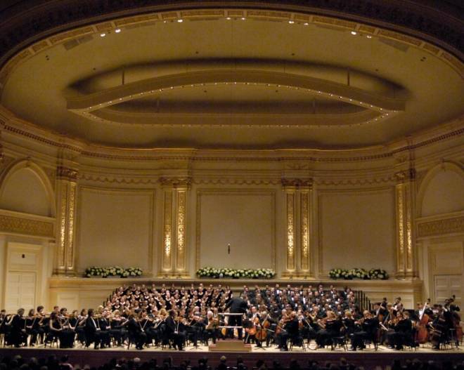 Orchestre philharmonique de New York et Chœur du Collège de Westminster
