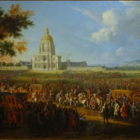 ​Pierre-Denis Martin - Louis XIV visitant l'hôtel royal des Invalides