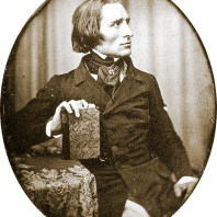 Franz Liszt par Herman Biow en 1843