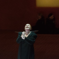 Ann Petersen dans Tristan et Isolde par Heiner Müller