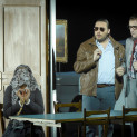 Michele Pertusi (Don Pasquale), Nadine Sierra (Norina) et Florian Sempey (Dottor Malatesta) - Don Pasquale par Damiano Michieletto