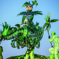 Marionnette de l'oiseau vert - La Flûte enchantée au Festival de Brégence 