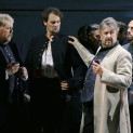 Jean-Marie Delpas, Frédéric Cornille, Marc Barrard et Carlos Natale dans Les Huguenots par Louis Désiré