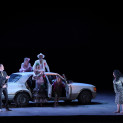 Carmen par Calixto Bieito - Boris Grappe (Le Dancaïre), Anita Rachvelishvili (Carmen), Vannina Santoni (Frasquita), Antoinette Dennefeld (Mercédès) et François Rougier (Le Remendado)