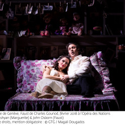 Ruzan Mantashyan (Marguerite) et John Osborn (Faust) - Faust par Georges Lavaudant