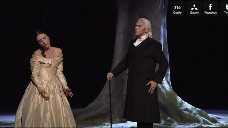 Jaho et Hvorostovsky dans la Traviata mis en scène par Jacquot
